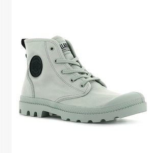 Palladium Pampa Hi Twill Women Combat Boots - Desert Sage - NEW